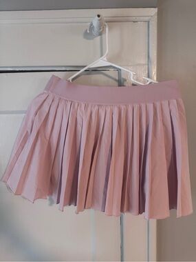 Pleated Pink Women's Skirt